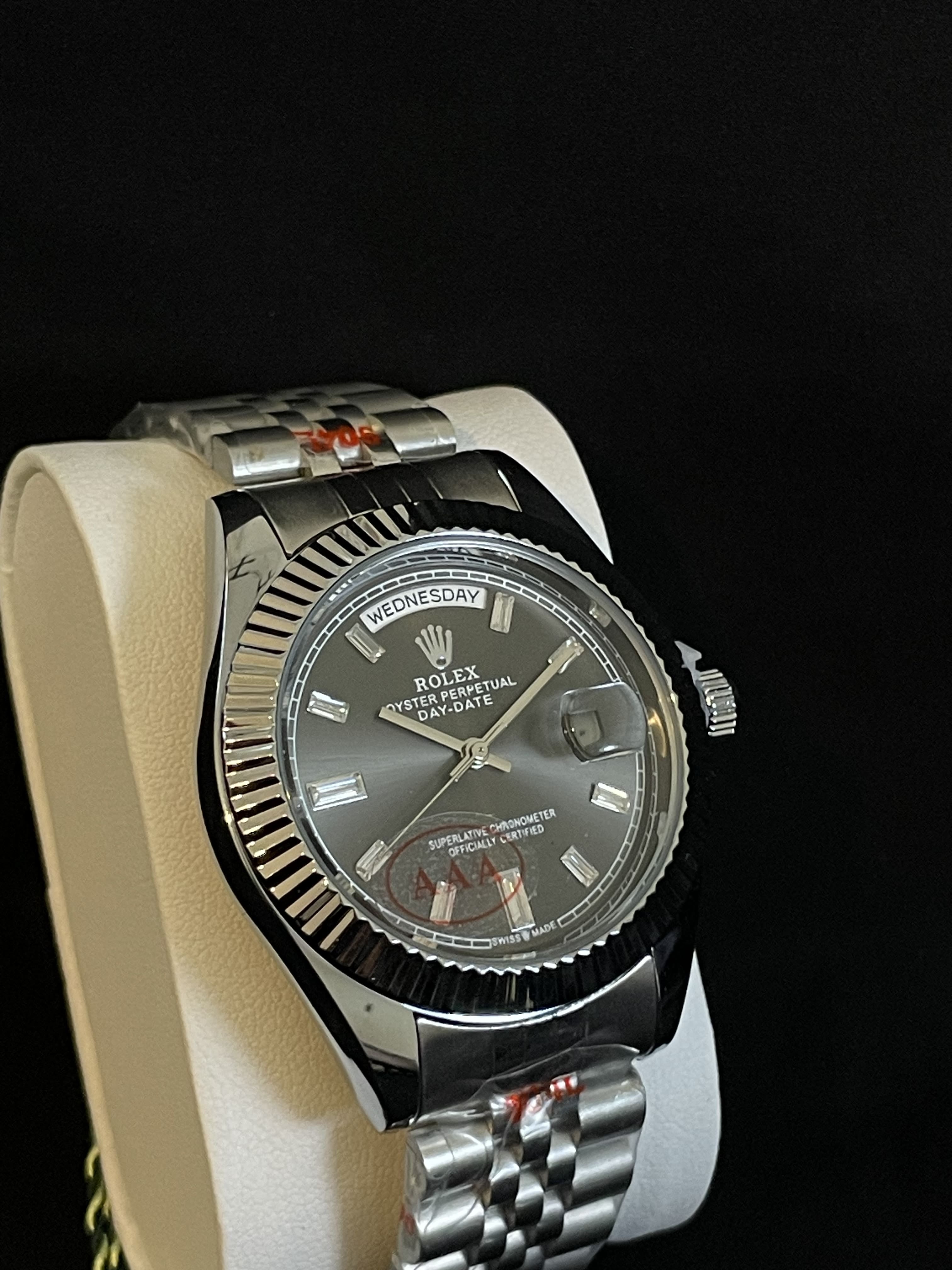 Rolex date date noir