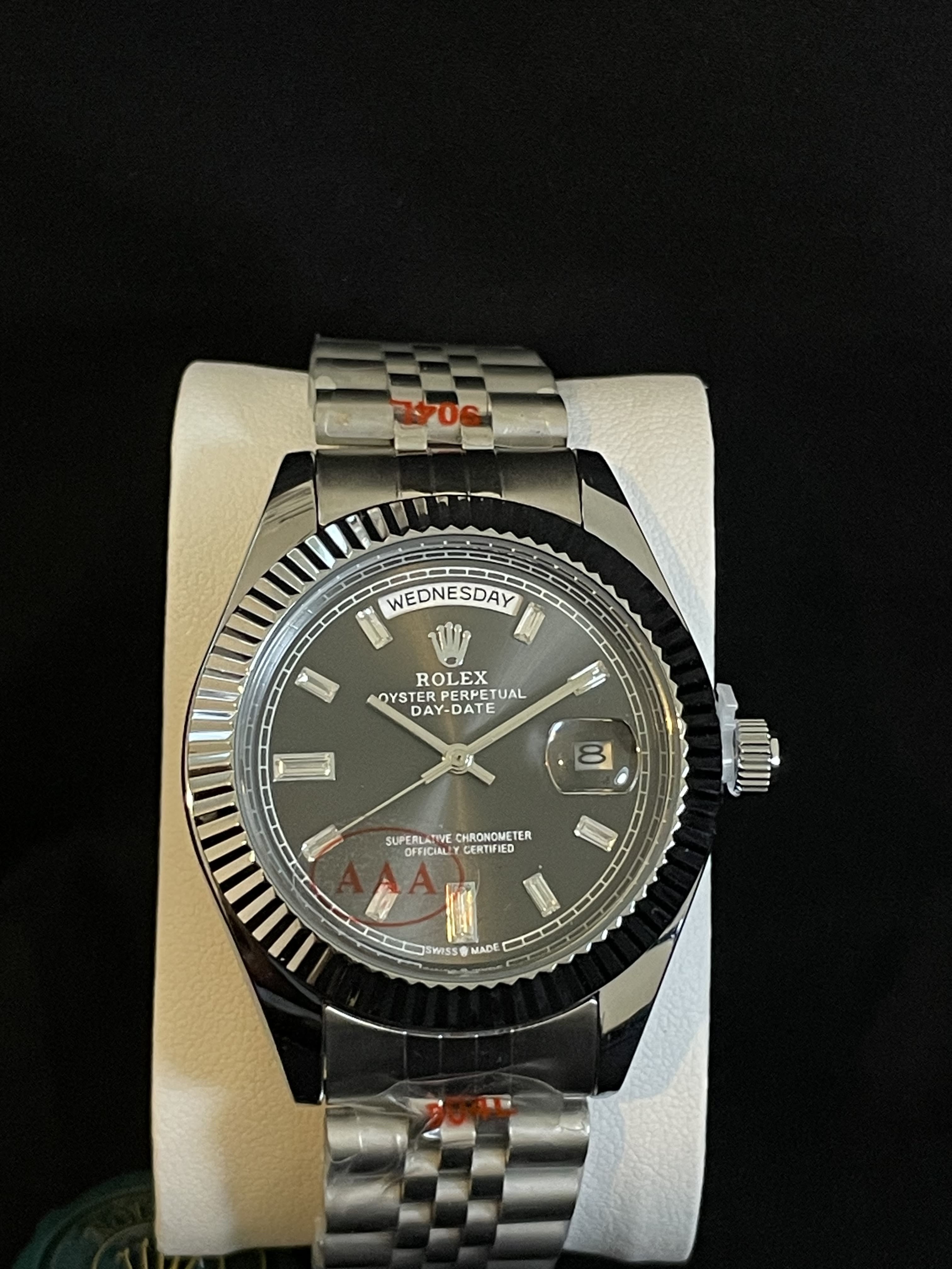 Rolex date date noir