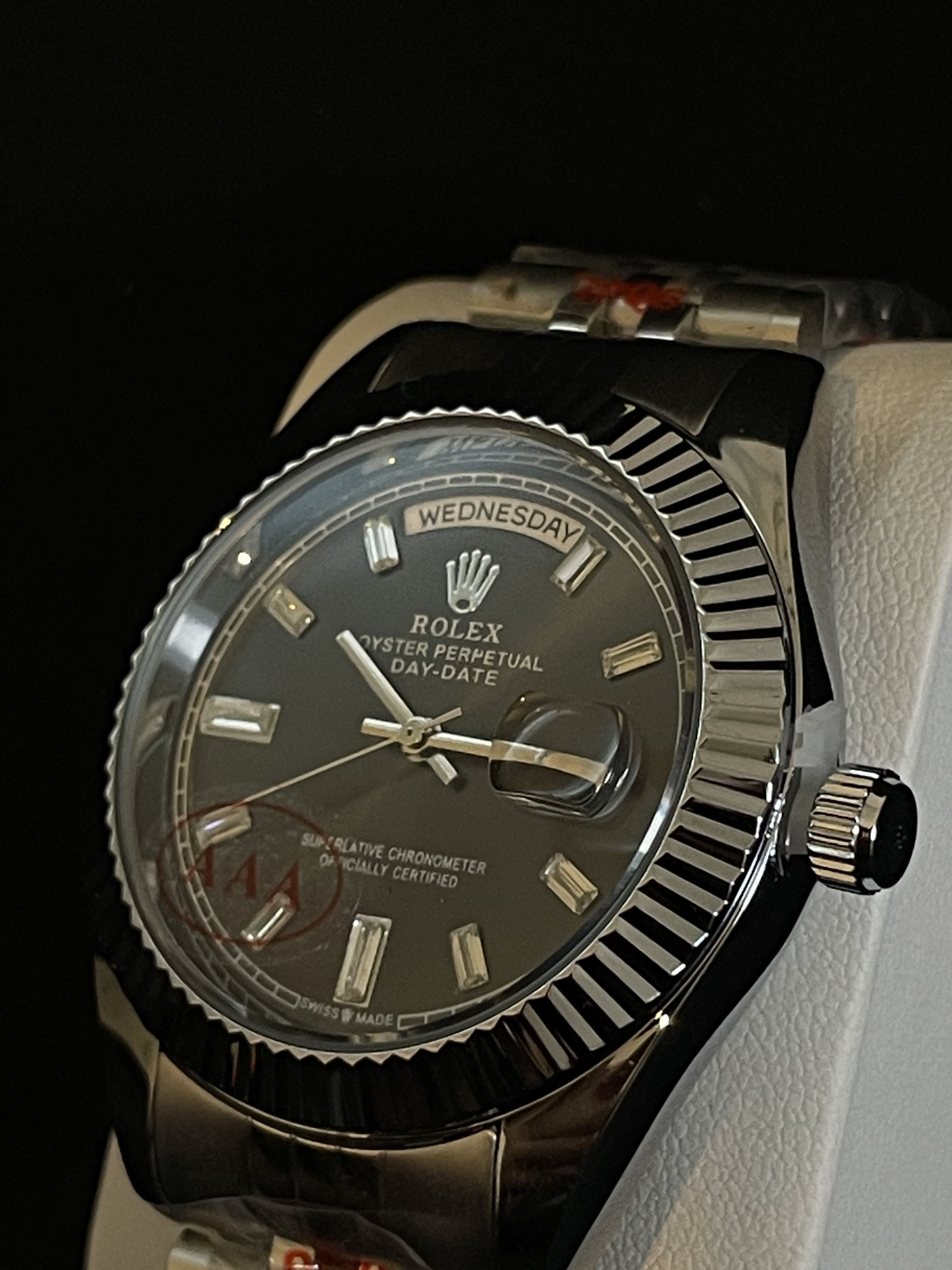 Rolex date date noir