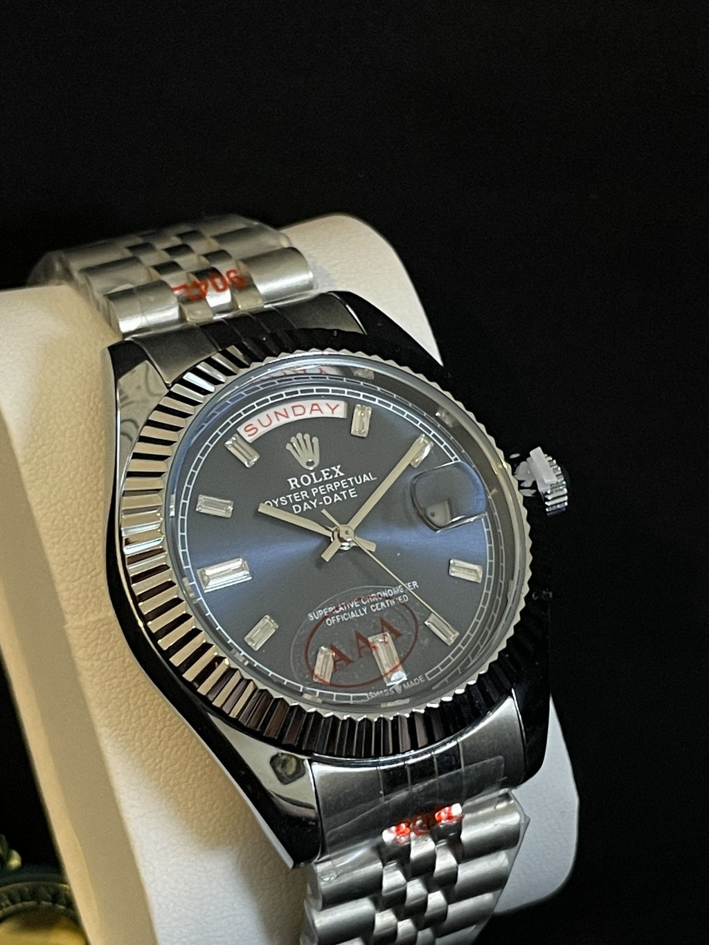 Rolex date date bleu