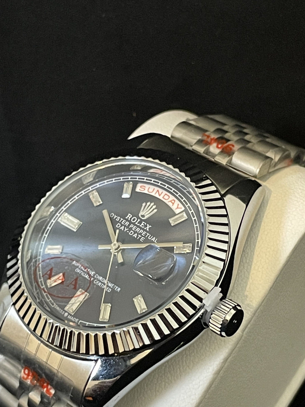 Rolex date date bleu